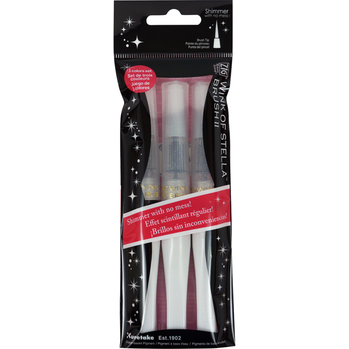 Wink Of Stella Brush Glitter Clear 3 Pen Set