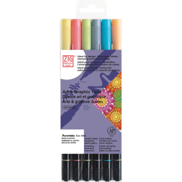 Zig Art & Graphic Twin 6 Pen All Seasons Pack